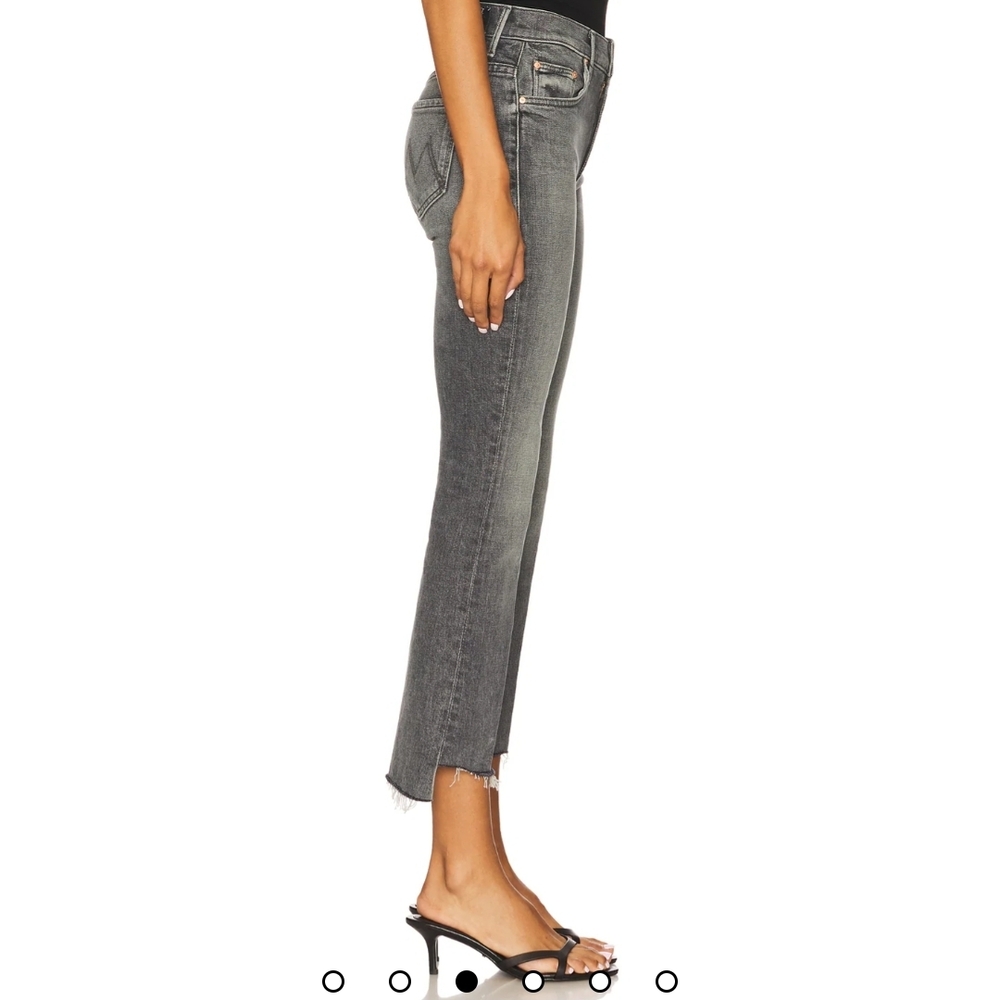 MOTHER Gray Ankle Cropped Jeans - Picture 4 of 11